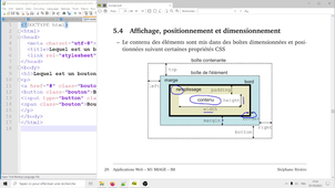 Javascript M1, cours 2, vidéo 4/6 : utilisation de CSS