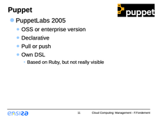 Cloud Computing - 3.1.2 Outils de gestion de configuration : Puppet et Ansible