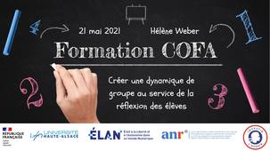Créer une dynamique de groupe au service de la réflexion des élèves - Formation COFA