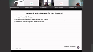 Webinaire C. Lison - 8 juillet 2021 - Evaluer les apprentissages à distance : à quelles conditions ?