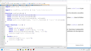 avascript avancé/backend-frontend M2 cours 4 video 2/2 : fonctionnement nodejs
