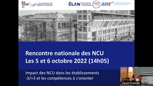 Accueil de la rencontre NCU les 5-6 Octobre 2022