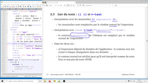 Vue js cours 1 2/4 : liaison du contenu