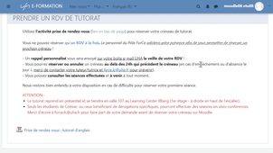 Comment réserver une séance de tutorat en langue au Learning Center