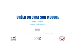 Tutoriel - Créer un chat sur Moodle