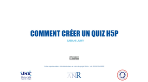 Tutoriel - Comment créer un quiz H5P