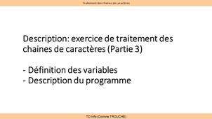 TP Info ENSISA - 04 Traitement des chaines de caractères (partie 3)