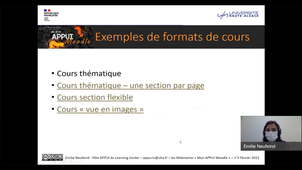 Mon APPUI Moodle 3 - les formats de cours