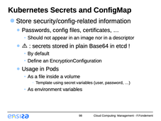 Cloud Computing - 3.4.7 Kubernetes : derniers concepts