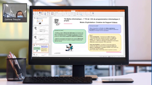 Enseignement différencié en mode hybride - ITV de Corinne Trouche