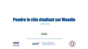 Tutoriel - Prendre le rôle étudiant sur Moodle
