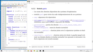 Développement Javascript avancé, cours 4, vidéo 3/3 : manipuler les fichiers avec node.js