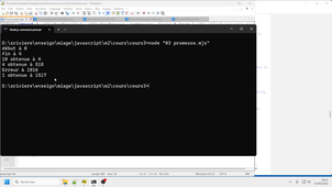 Développement javascript avancé M2, Cours 3, 3/6 : promesses
