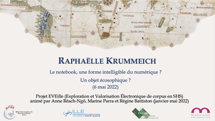 « Le notebook, une forme intelligible du numérique ? Un objet écosophique ? » (mai 2022)