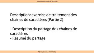 TP Info ENSISA - 04 Traitement des chaines de caractères (partie 2)