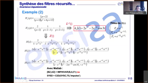 Synthèse de filtres IIR