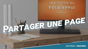 Mahara - Partager une page
