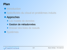 Bases distribuées NoSQL : Systèmes d'annuaires et consensus distribué