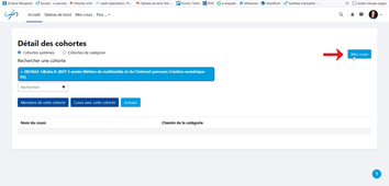 Visualiser les cohortes Moodle