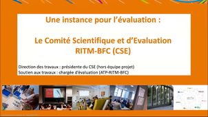 Démarche d'évaluation deployee dans le cadre de RITM-BFC- Elysa Villeneuse & Cathy Perret