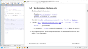 Programmation Web L3 Cours 3 1/5 : événementiel, introduction