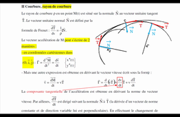 Calcul de rayon de courbure