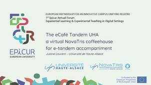 The eCafé Tandem UHA - a virtual NovaTris coffee house for eTandem accompaniment