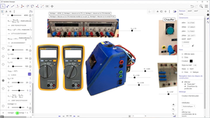 Un TP virtuel en électronique avec GeoGebra