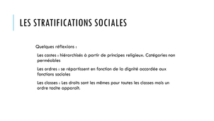 Vidéo 2 L1S2 L'origine des stratifications sociales