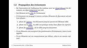 Programmation Web Cours 3 1/3 : programmation événementielle dans une page web
