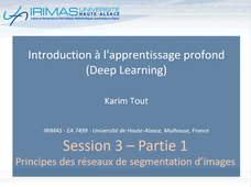 Formation Deep Learning Session 3 - Partie 1 (Les réseaux de segmentations - principes)