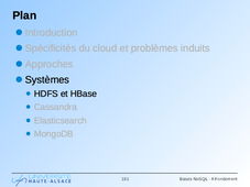 Bases distribuées NoSQL : HBase et Cassandra