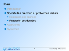 Bases distribuées NoSQL : Distribution et modèles de données