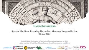 « Surprise Machines : Revealing Harvard Art Museums’ image collection. » (mai 2023)