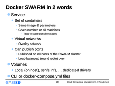 Cloud Computing - 3.4.9 Docker SWARM