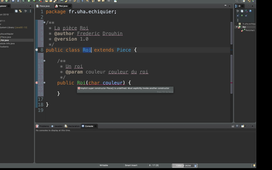 2. Echiquier : Les Pièces (Piece, Tour, Roi et Cavalier)