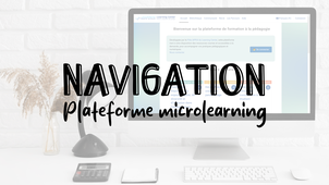 La navigation sur la plateforme Microlearning