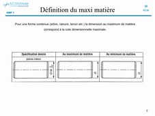 principe du maximum de matière - mini et maxi matière d'une cote dimensionnelle