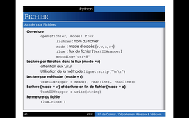 Python (vidéo 6) : fichiers et commandes système
