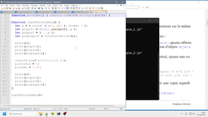 Javascript avancé/backend-frontend M2 cours 1 video 1/4 : compléments sur les objets