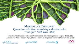 « Quand une édition numérique devient-elle “critique” ? » (mars 2021)