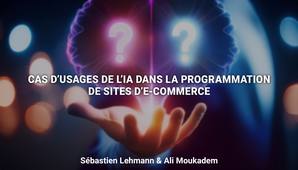 Cas d’usages de l’IA dans la programmation de sites d’e-commerce | Sébastien Lehmann & Ali Moukadem