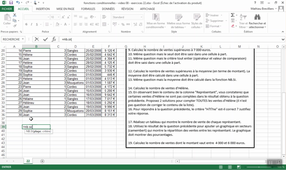 Fonctions Conditionnelles - Vidéo 08 : Exercice 22 Questions 1-2