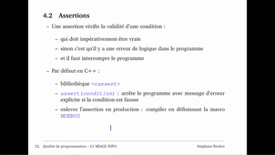 Qualité de programmation, cours 4 : code propre, video 3/6 : gestion des erreurs