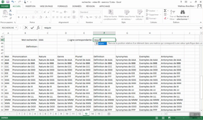 Outils de recherche - Vidéo 06 : Combiner les fonctions INDEX et EQUIV