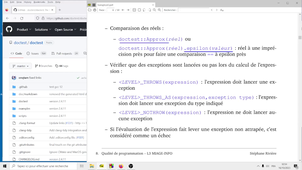 Tests unitaires, vidéo 2/6 : test unitaires avec Doctest