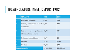 Vidéo 3 L1S2 Les catégories de l'INSEE