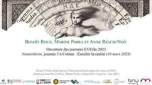 Introduction des Journées EVEille 2023 : « Enrichir la réalité » (mars 2023)