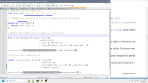 Javascript avancé/backend-frontend M2 cours 2 video 2/3 : programmation fonctionnelle avec les tableaux et les itérateurs
