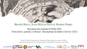 Introduction des Journées EVEille 2023 « Reconstituer la réalité » (février 2023)